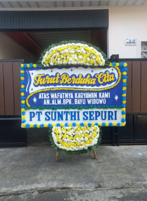 Papan Bunga Duka di Kibin